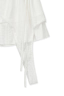 MULTI PANEL LAYERED SKIRT IN WHITE image 14