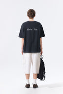 TONAL RIB BACK LOGO TOP FOR MEN IN BLACK image 8