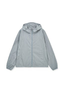 BACK LOGO HOODY WIND BREAKER IN LIGHT GRAY image 1