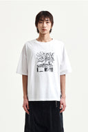 VINTAGE GRAFFITI ARTWORK TOP IN WHITE image 10