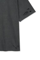 DISTRESSED LOGO TOP IN CHARCOAL GREY image 14