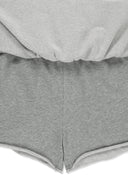 DISTRESSED TERRY SKORT SHORTS IN GRAY image 4