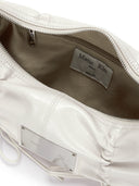 HALF SHIRRING RIBBON ROUND BAG IN DARK SILVER image 14
