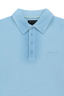 SMALL LOGO WASHED PIQUE TOP FOR MEN IN CHARCOAL GREY image 4