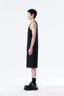 CURVED SEAM BERMUDA PANTS FOR MEN IN BLACK image 6