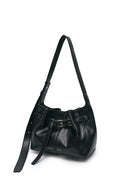 BELTED VOLUNN SMALL BUCKET BAG IN BLACK image 8