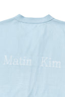 BACK LOGO SEE THROUGH CARDIGAN FOR WOMEN IN LIGHT BLUE image 16