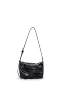 FRONT SHIRRING RIBBON MINI BAG IN BLACK image 2