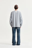 WASHED FLARE DENIM PANTS FOR MEN IN LIGHT BLUE image 17