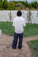 ZIGZAG STITCH POINT SHIRT FOR MEN IN WHITE image 9