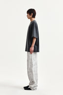 DISTRESSED LOGO TOP IN CHARCOAL GREY image 16