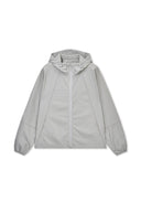 BACK LOGO HOODY WIND BREAKER IN LIGHT BEIGE image 1