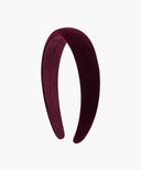 REGULAR LOGO VELVET HAIR BAND IN BURGUNDY image 2