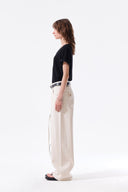 STUD POINT COLOR DENIM PANTS IN CREAM image 18
