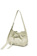 BELTED VOLUNN SMALL BUCKET BAG IN IVORY image 7