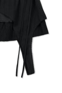 MULTI PANEL LAYERED SKIRT IN BLACK image 14