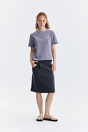 LOGO POINT LETTERING GRAPHIC TOP IN PURPLE image 7