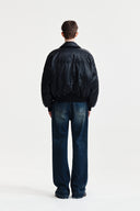 FAUX LEATHER DOWN JUMPER FOR MEN IN BLACK image 17