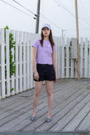 BUBBLY GRAPHIC PRINTING TOP IN LILAC image 5