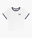 KIDS SMALL CLASSIC LOGO RINGER TEE IN WHITE image 5