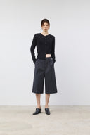 CARGO DETAIL BERMUDA PANTS IN CHARCOAL GREY image 9