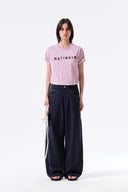 STUD POINT COLOR DENIM PANTS IN NAVY image 6