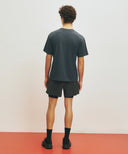 MARITHE SPORT M DOUBLE-LAYER SHORTS IN CHARCOAL GREY