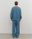 GARMENT DYED SWEAT PANTS IN BLUE image 4