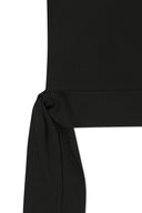 HEM TIE DETAIL SLEEVELESS TOP IN BLACK image 15