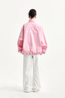 BACK LOGO HIGH NECK JUMPER IN PINK image 20