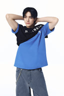 APPLIQUE FELT LOGO TOP FOR MEN IN BLUE image 12