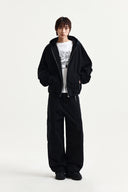 MULTI POCKET UTILITY WIDE PANTS IN BLACK image 8