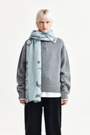 BACK LOGO COLLAR KNIT TOP FOR WOMEN IN GRAY image 10