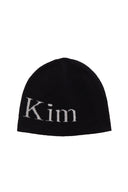 LOGO JACQUARD SHORT BEANIE IN BLACK image 2