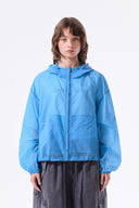 BACK LOGO HOODY WINDBREAKER FOR WOMEN IN BLUE image 12