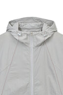 BACK LOGO HOODY WIND BREAKER IN LIGHT BEIGE image 3
