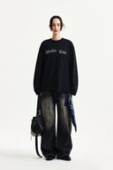 ASYMMETRIC LOGO TOP IN CHARCOAL GREY image 8
