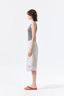 SQUARE NECK CROPPED TANK TOP IN BLACK image 16