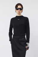 BACK DOUBLE WAIST MAXI SKIRT IN BLACK image 13