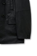FAUX LEATHER DOUBLE JACKET FOR MEN IN BLACK image 14