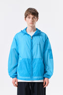 BACK LOGO HOODY WINDBREAKER FOR MEN IN BLUE image 17