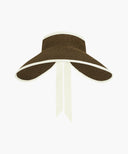 CIRCLE LOGO WIDE SUN VISOR IN IVORY image 7