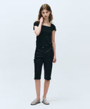 W BIKER SHORTS IN BLACK image 1