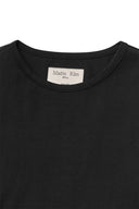 SLIT BUTTON POINT CROP TOP IN BLACK image 3