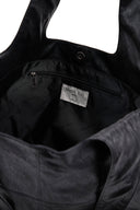SIDE STRING LEATHER BIG SHOULDER BAG IN BLACK image 9