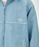 CLASSIC LOGO HIGH NECK WIND JACKET IN ASH BLUE image 11