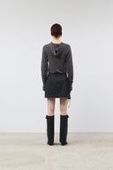 TWO WAY CARGO MINI SKIRT IN BLACK image 8