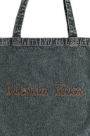 MATIN STITCH DENIM ECOBAG IN BLACK image 8