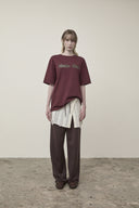 VINTAGE LOGO GRAPHIC TOP IN BURGUNDY image 17
