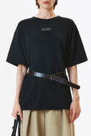 LOGO EMBROIDERY OVERSIZE TOP IN BLACK image 11
